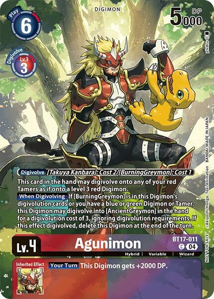 Image for Agunimon (Legend Pack 2024 Box Topper) (BT17-011 C) (Chain of Liberation) - Digimon Card Game