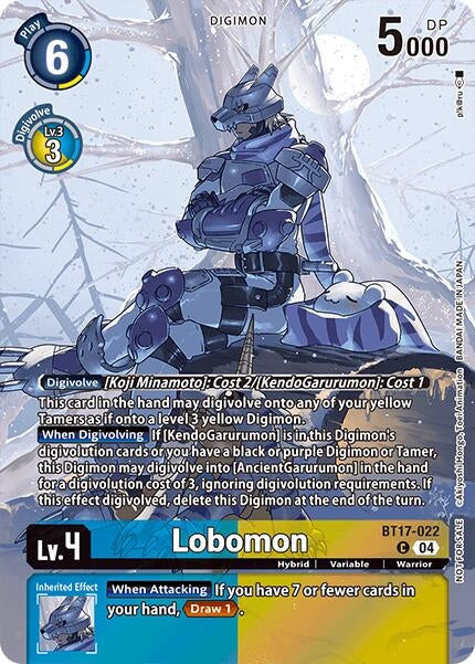 Image for Lobomon (Legend Pack 2024 Box Topper) (BT17-022 C) (Chain of Liberation) - Digimon Card Game