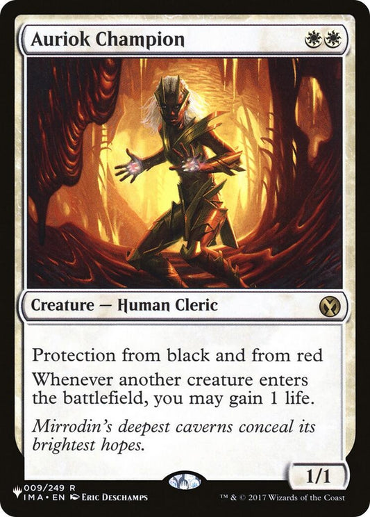 Image for Auriok Champion (009/249) (The List Reprints) - Magic: The Gathering