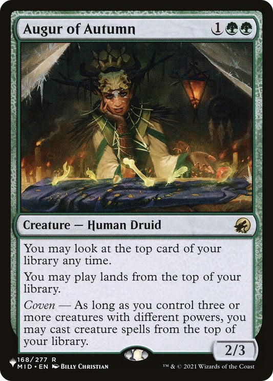 Image for Augur of Autumn (168/277) (The List Reprints) - Magic: The Gathering