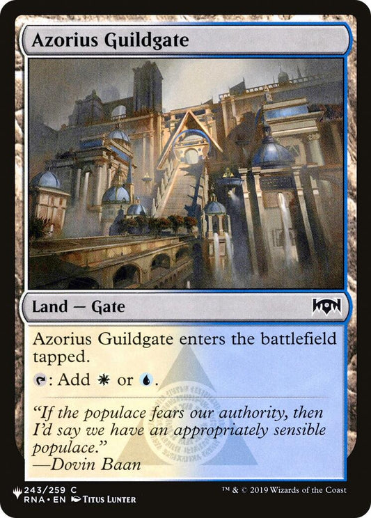 Image for Azorius Guildgate (243/259) (The List Reprints) - Magic: The Gathering