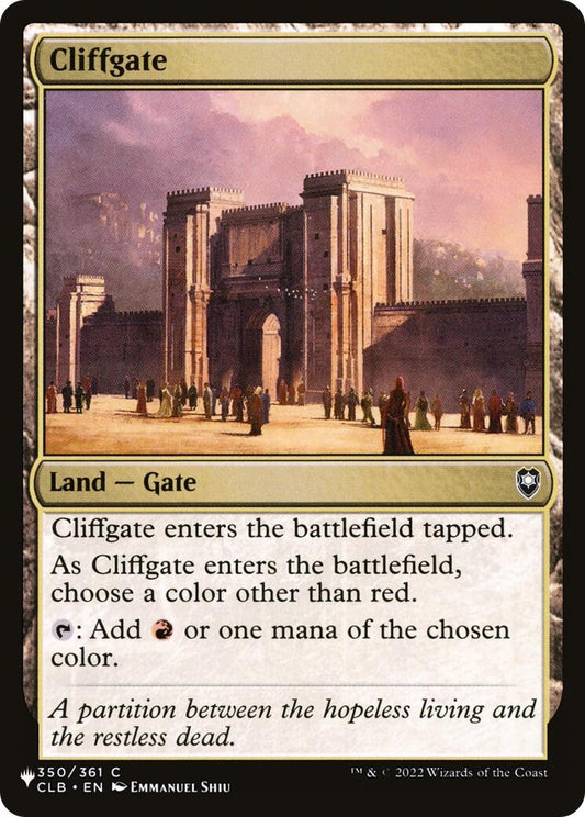 Image for Cliffgate (350/361) (The List Reprints) - Magic: The Gathering