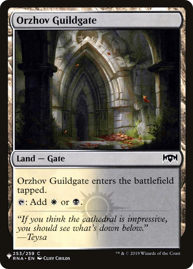 Image for Orzhov Guildgate (253) (253/259) (The List Reprints) - Magic: The Gathering
