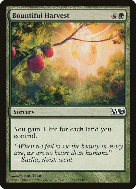 Image for Bountiful Harvest (163) (Magic 2013 (M13)) - Magic: The Gathering