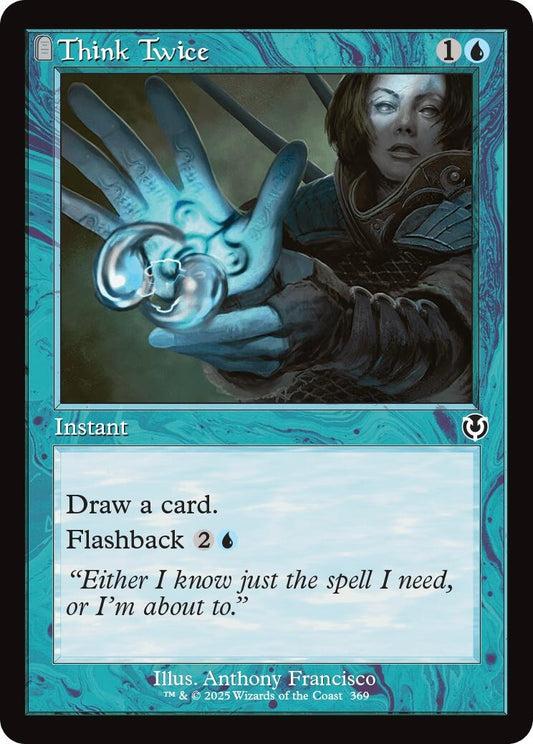 Image for Think Twice (Retro Frame) (369) (Innistrad Remastered) - Magic: The Gathering