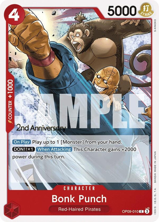 Image for Bonk Punch (OP09-010) (Emperors in the New World: 2nd Anniversary Tournament Cards) - One Piece Card Game