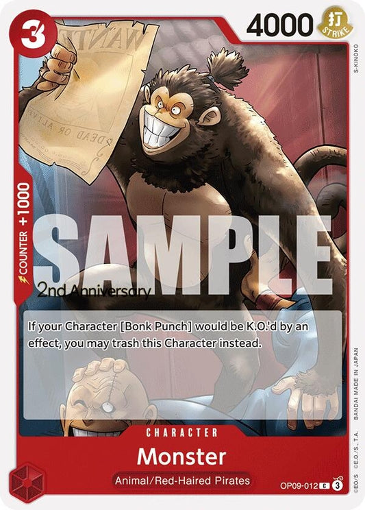 Image for Monster (OP09-012) (Emperors in the New World: 2nd Anniversary Tournament Cards) - One Piece Card Game