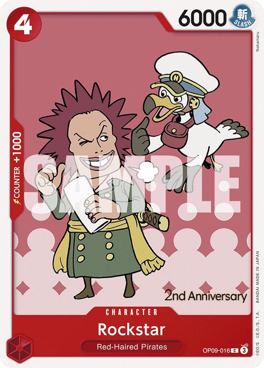 Image for Rockstar (OP09-016) (Emperors in the New World: 2nd Anniversary Tournament Cards) - One Piece Card Game