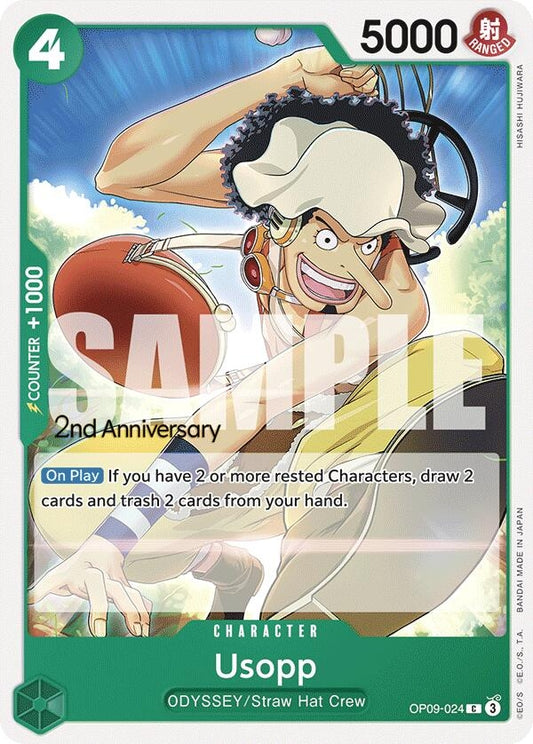Image for Usopp (024) (OP09-024) (Emperors in the New World: 2nd Anniversary Tournament Cards) - One Piece Card Game