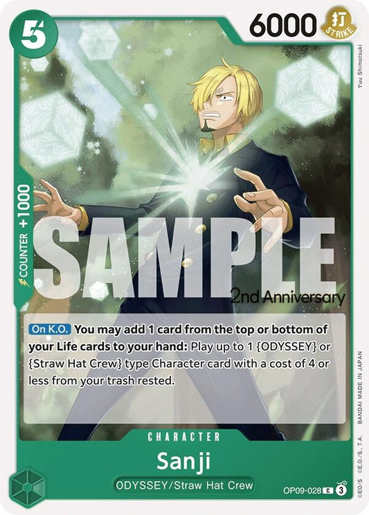 Image for Sanji (028) (OP09-028) (Emperors in the New World: 2nd Anniversary Tournament Cards) - One Piece Card Game