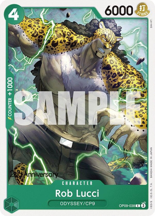 Image for Rob Lucci (038) (OP09-038) (Emperors in the New World: 2nd Anniversary Tournament Cards) - One Piece Card Game