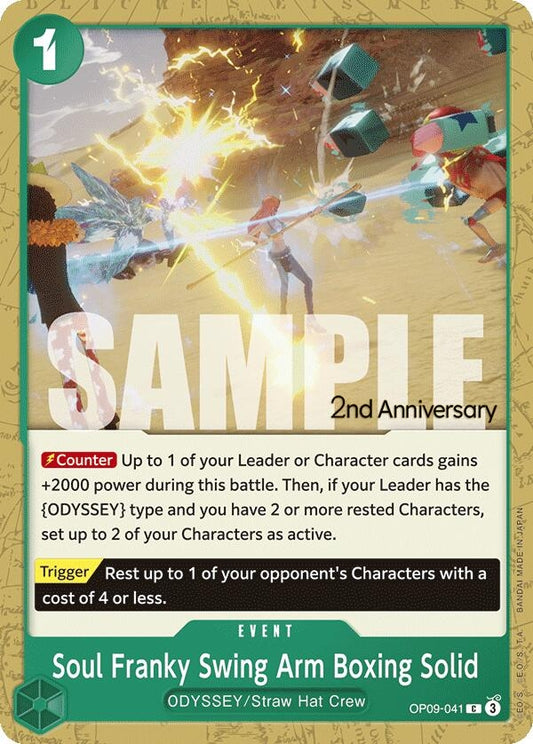 Image for Soul Franky Swing Arm Boxing Solid (OP09-041) (Emperors in the New World: 2nd Anniversary Tournament Cards) - One Piece Card Game