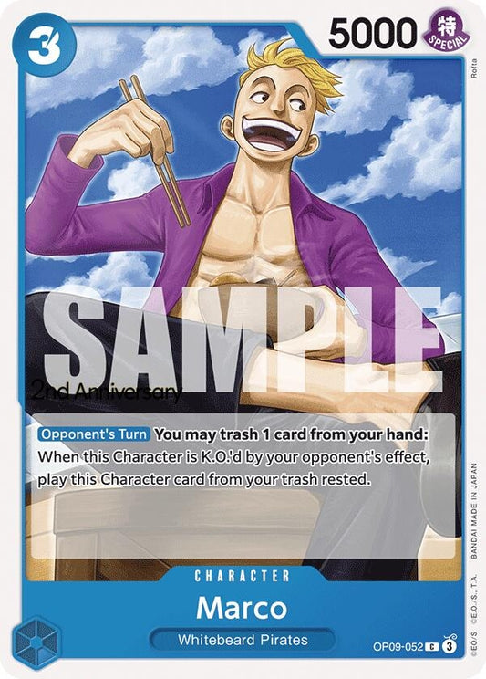 Image for Marco (OP09-052) (Emperors in the New World: 2nd Anniversary Tournament Cards) - One Piece Card Game