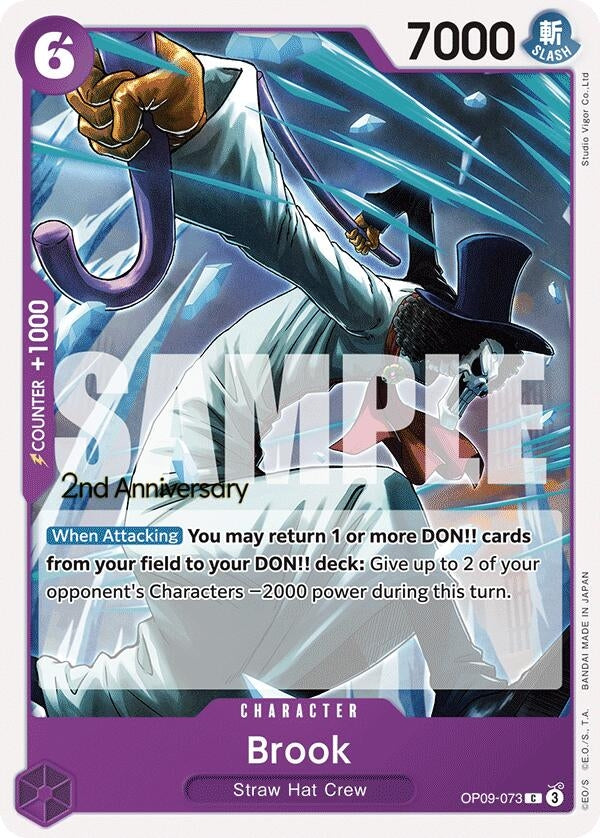Image for Brook (073) (OP09-073) (Emperors in the New World: 2nd Anniversary Tournament Cards) - One Piece Card Game