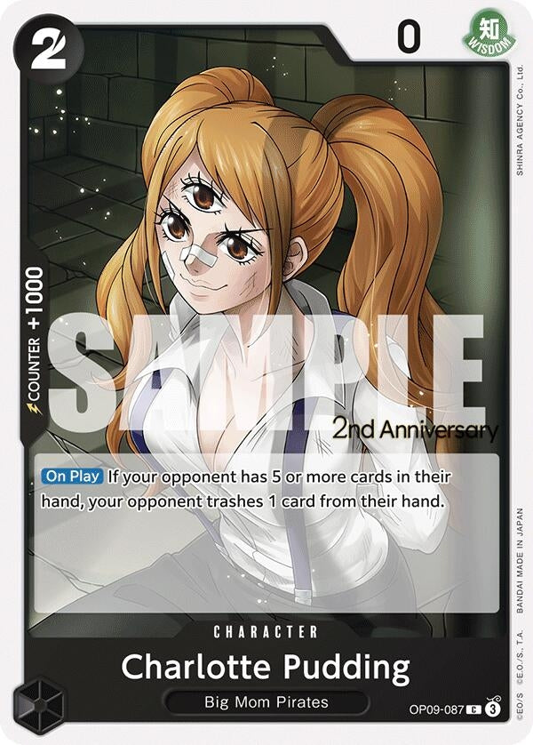 Image for Charlotte Pudding (OP09-087) (Emperors in the New World: 2nd Anniversary Tournament Cards) - One Piece Card Game