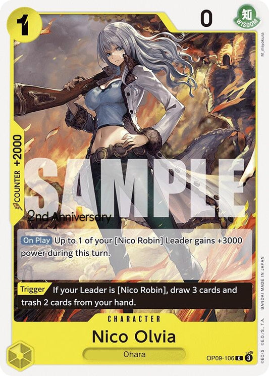 Image for Nico Olvia (OP09-106) (Emperors in the New World: 2nd Anniversary Tournament Cards) - One Piece Card Game