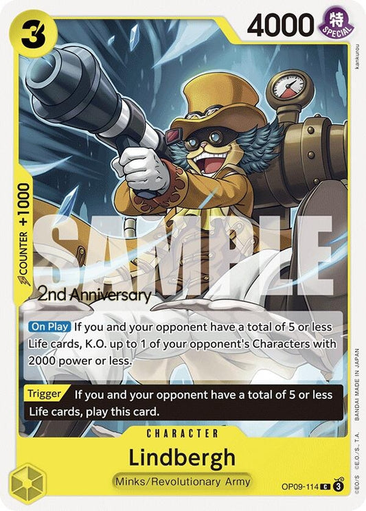 Image for Lindbergh (OP09-114) (Emperors in the New World: 2nd Anniversary Tournament Cards) - One Piece Card Game
