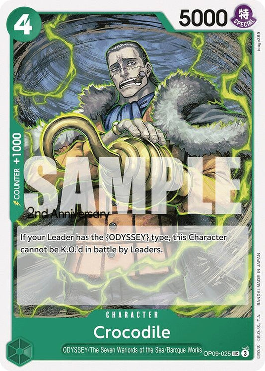Image for Crocodile (025) (OP09-025) (Emperors in the New World: 2nd Anniversary Tournament Cards) - One Piece Card Game