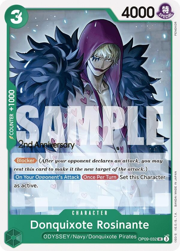 Image for Donquixote Rosinante (032) (OP09-032) (Emperors in the New World: 2nd Anniversary Tournament Cards) - One Piece Card Game