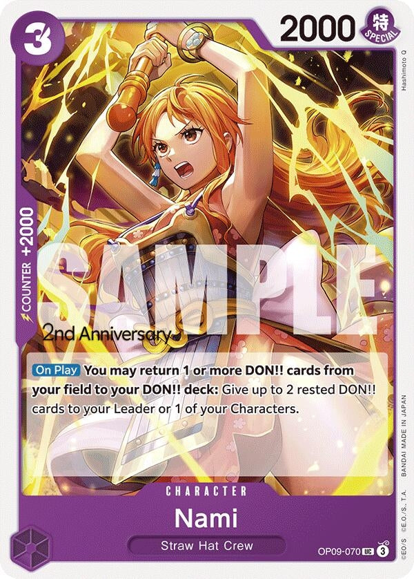 Image for Nami (070) (OP09-070) (Emperors in the New World: 2nd Anniversary Tournament Cards) - One Piece Card Game