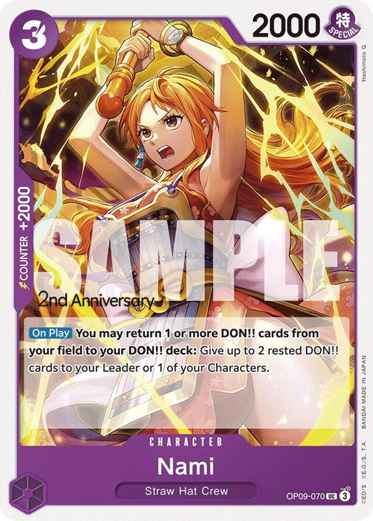 Image for Nami (070) (OP09-070) (Emperors in the New World: 2nd Anniversary Tournament Cards) - One Piece Card Game