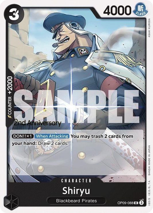 Image for Shiryu (OP09-088) (Emperors in the New World: 2nd Anniversary Tournament Cards) - One Piece Card Game