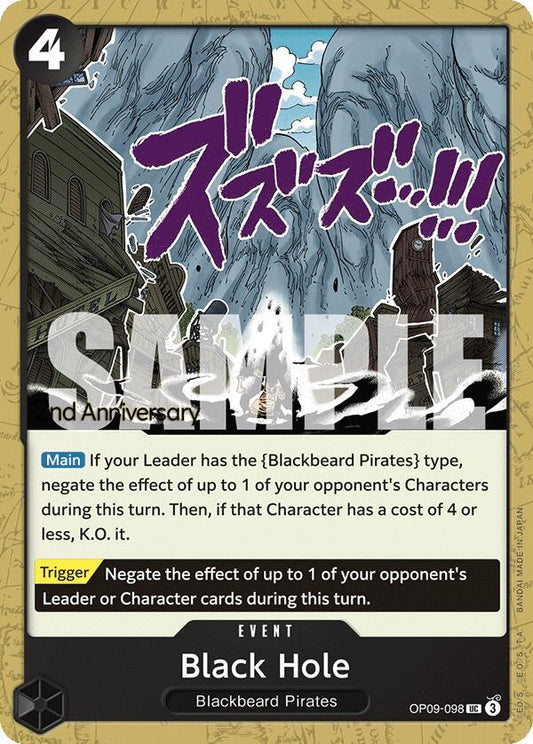 Image for Black Hole (OP09-098) (Emperors in the New World: 2nd Anniversary Tournament Cards) - One Piece Card Game