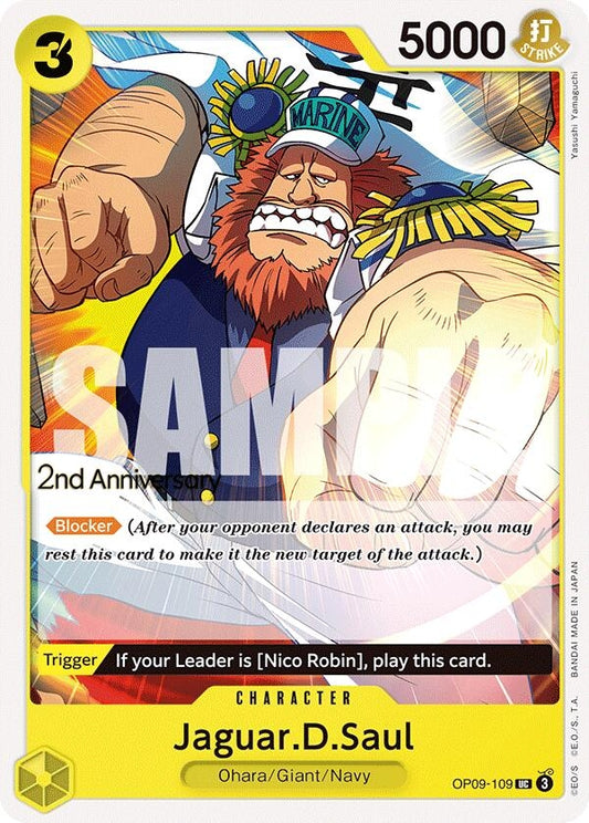 Image for Jaguar.D.Saul (OP09-109) (Emperors in the New World: 2nd Anniversary Tournament Cards) - One Piece Card Game