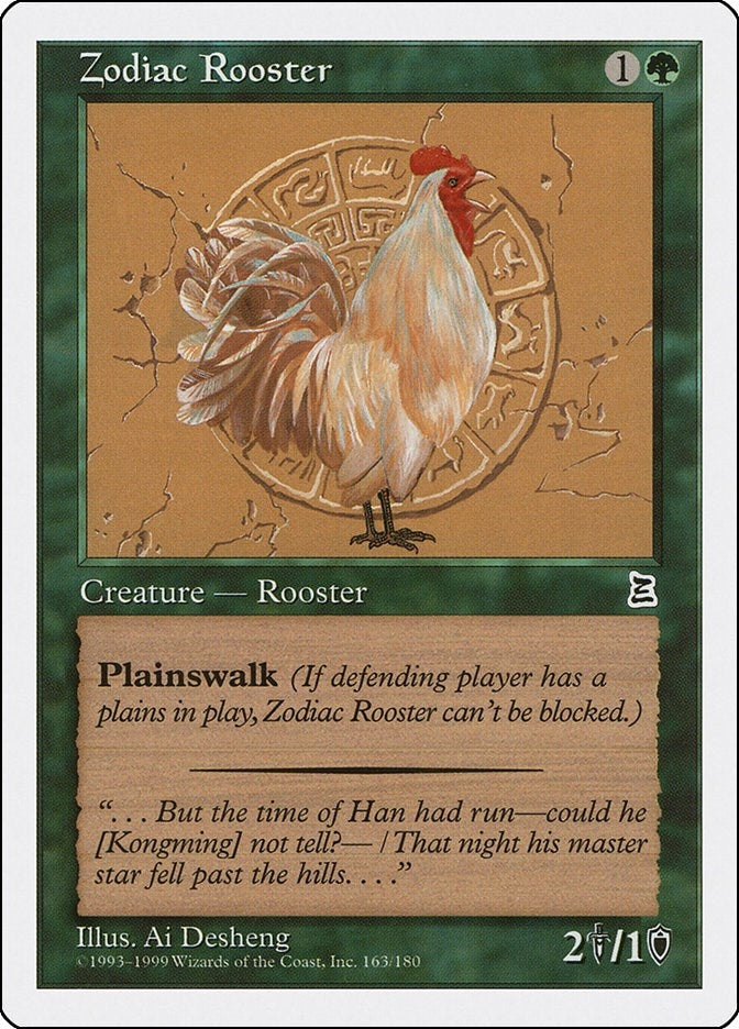 Image for Zodiac Rooster (163) (Portal Three Kingdoms) - Magic: The Gathering