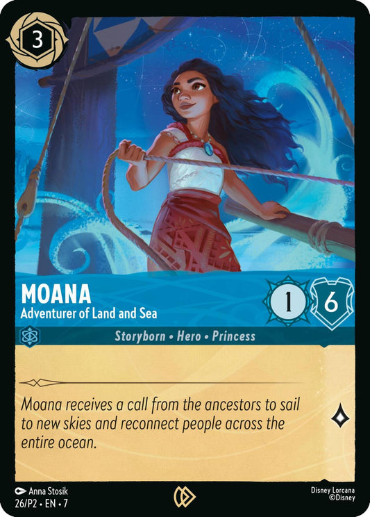 Image for Moana - Adventurer of Land and Sea (26) (Disney Lorcana Promo Cards) - Disney Lorcana
