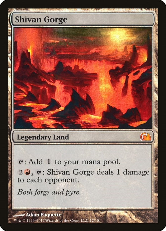 Image for Shivan Gorge (12) (From the Vault: Realms) - Magic: The Gathering