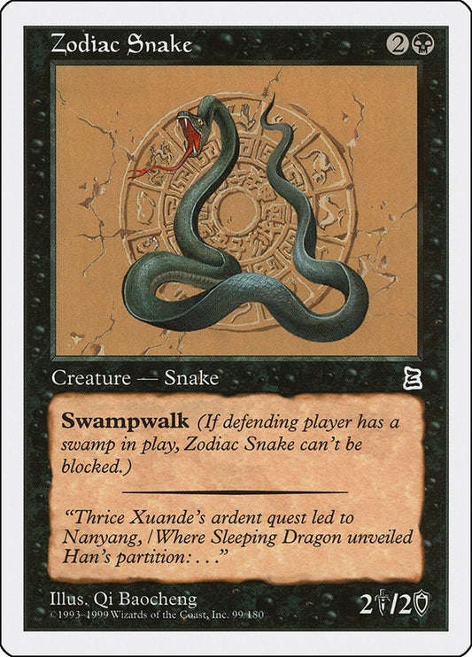 Image for Zodiac Snake (99) (Portal Three Kingdoms) - Magic: The Gathering