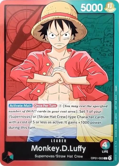 Image for Monkey.D.Luffy (003) (OP01-003) (One Piece Demo Deck Cards) - One Piece Card Game