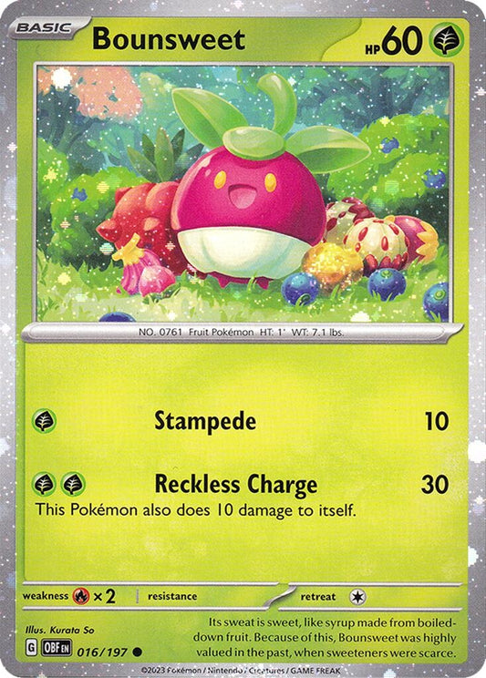 Image for Bounsweet - 016/197 (Cosmos Holo) (016/197) (Miscellaneous Cards & Products) - Pokemon
