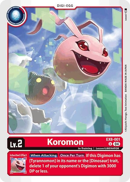 Image for Koromon (EX8-001 U) (Chain of Liberation) - Digimon Card Game
