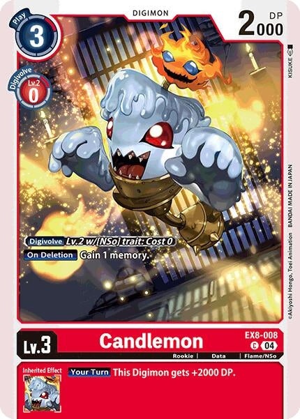 Image for Candlemon (EX8-008 C) (Chain of Liberation) - Digimon Card Game