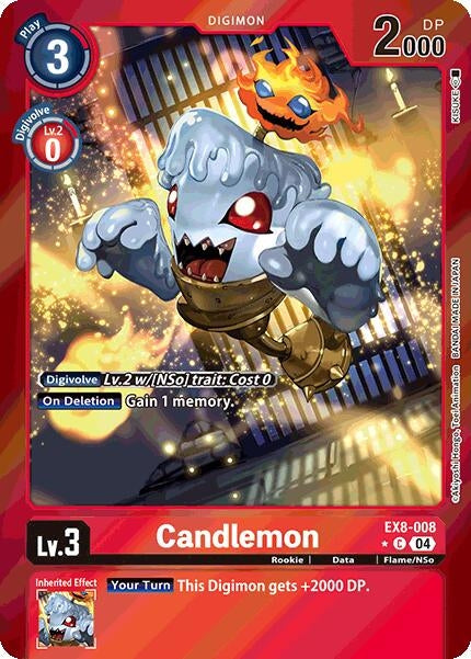 Image for Candlemon (Limited Foil) (EX8-008 C) (Chain of Liberation) - Digimon Card Game