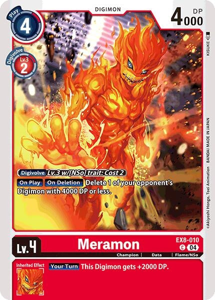 Image for Meramon (EX8-010 C) (Chain of Liberation) - Digimon Card Game
