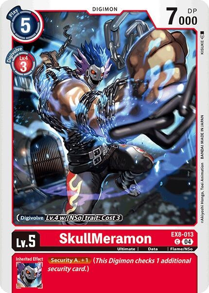 Image for SkullMeramon (EX8-013 C) (Chain of Liberation) - Digimon Card Game