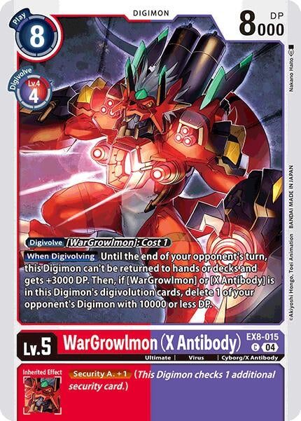 Image for WarGrowlmon (X Antibody) (EX8-015 C) (Chain of Liberation) - Digimon Card Game