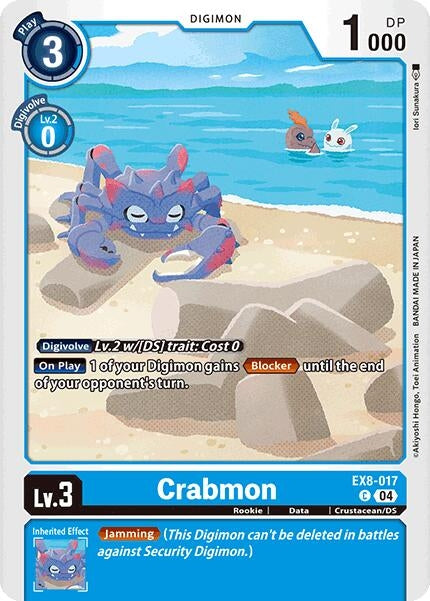 Image for Crabmon (EX8-017 C) (Chain of Liberation) - Digimon Card Game