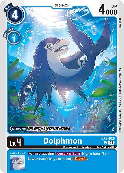 Image for Dolphmon (EX8-020 C) (Chain of Liberation) - Digimon Card Game