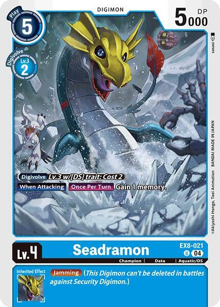 Image for Seadramon (EX8-021 U) (Chain of Liberation) - Digimon Card Game