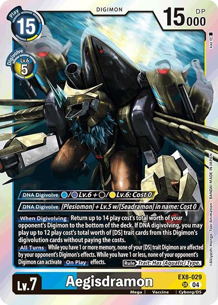 Image for Aegisdramon (EX8-029 SR) (Chain of Liberation) - Digimon Card Game