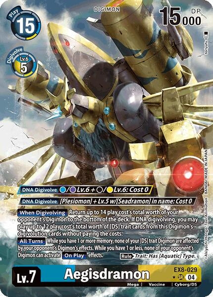 Image for Aegisdramon (Alternate Art) (EX8-029 SR) (Chain of Liberation) - Digimon Card Game
