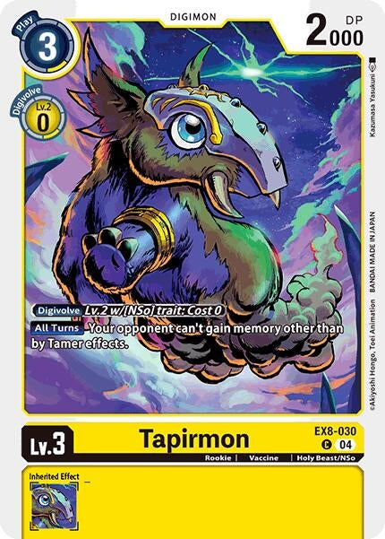 Image for Tapirmon (EX8-030 C) (Chain of Liberation) - Digimon Card Game