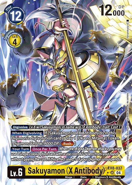 Image for Sakuyamon (X Antibody) (Alternate Art) (EX8-037 SR) (Chain of Liberation) - Digimon Card Game