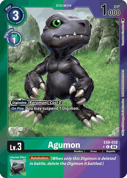 Image for Agumon - EX8-038 (Limited Foil) (EX8-038 C) (Chain of Liberation) - Digimon Card Game