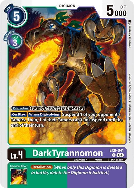 Image for DarkTyrannomon (EX8-041 C) (Chain of Liberation) - Digimon Card Game