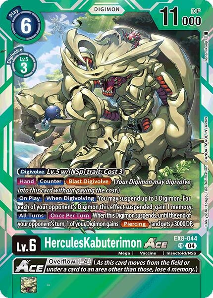 Image for HerculesKabuterimon ACE (EX8-044 SR) (Chain of Liberation) - Digimon Card Game